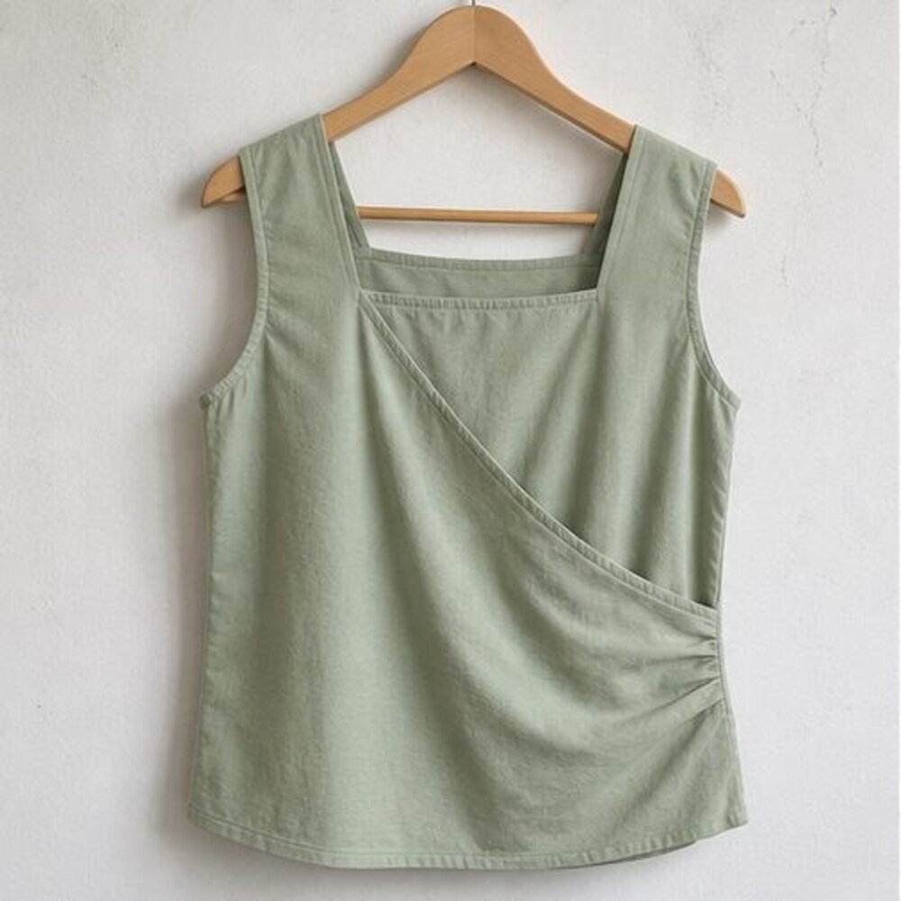 Sage Ruffle Blouse - Picture 1 of 6